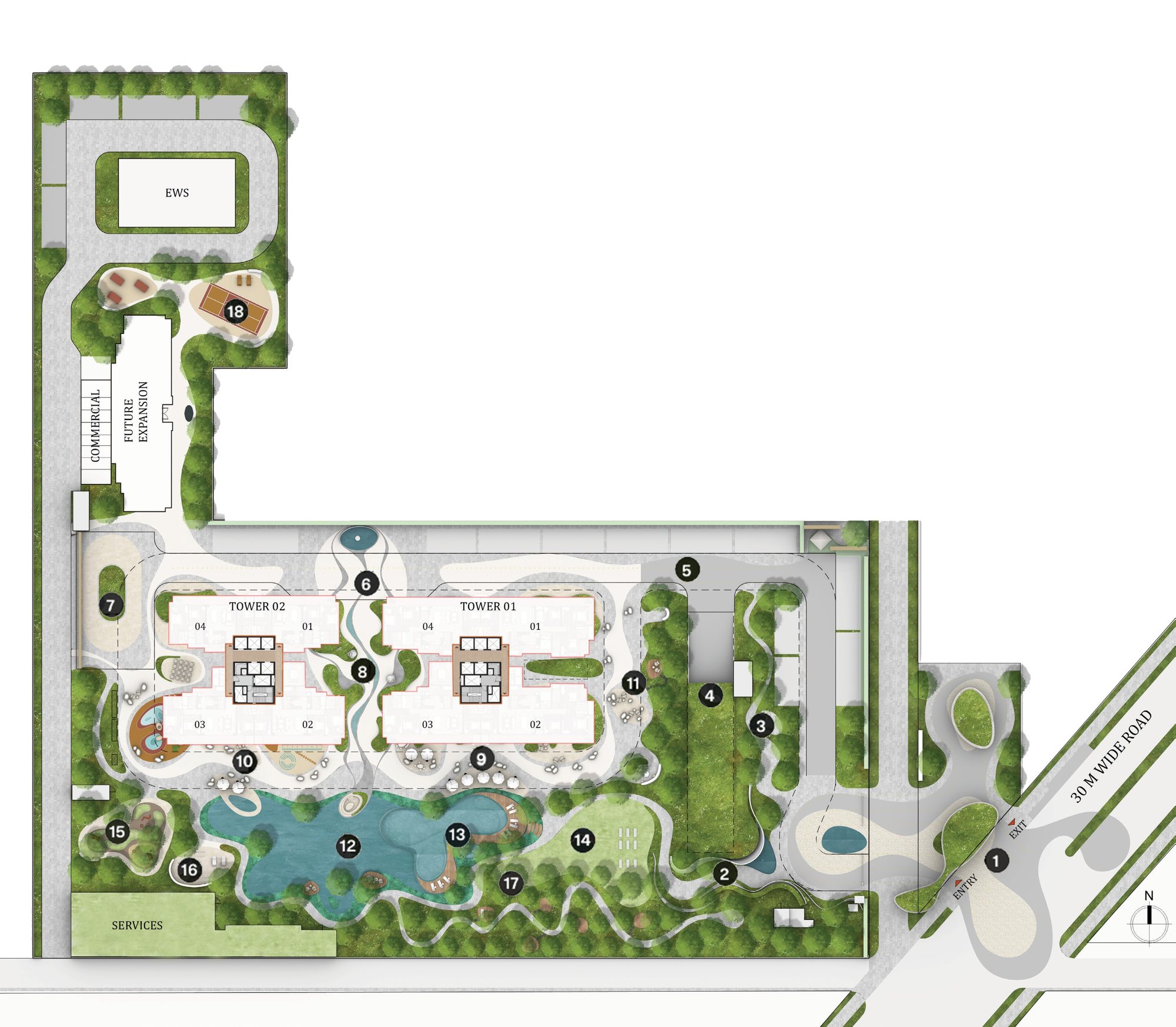 AIPL Riviera at Lake City master plan