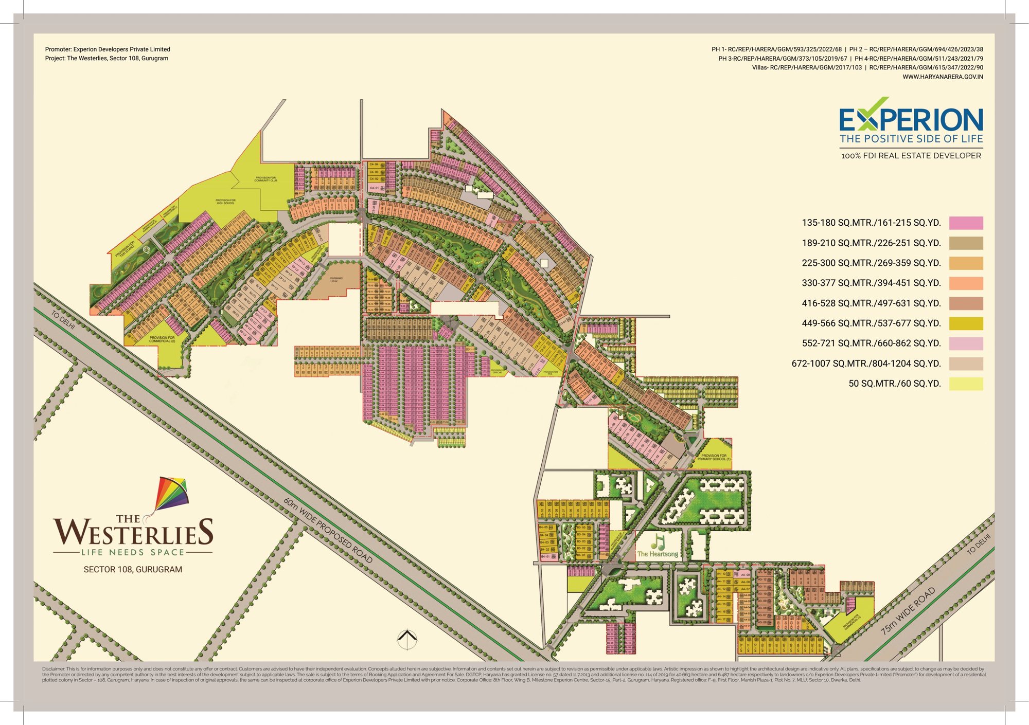 Experion The Westerlies master plan