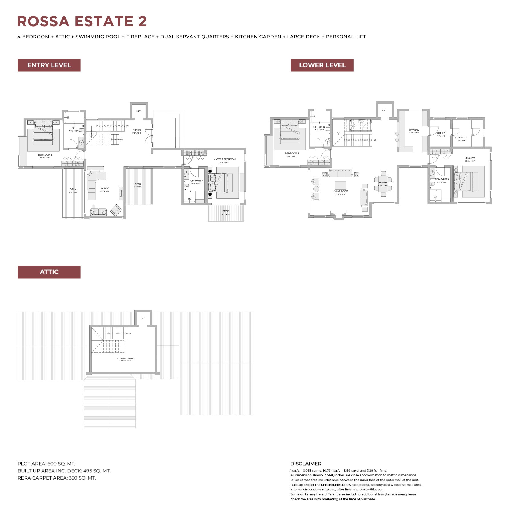 Terra Grande Rishikesh Hills Rossa Estate 2, 4 BHK: floor plans floor plan