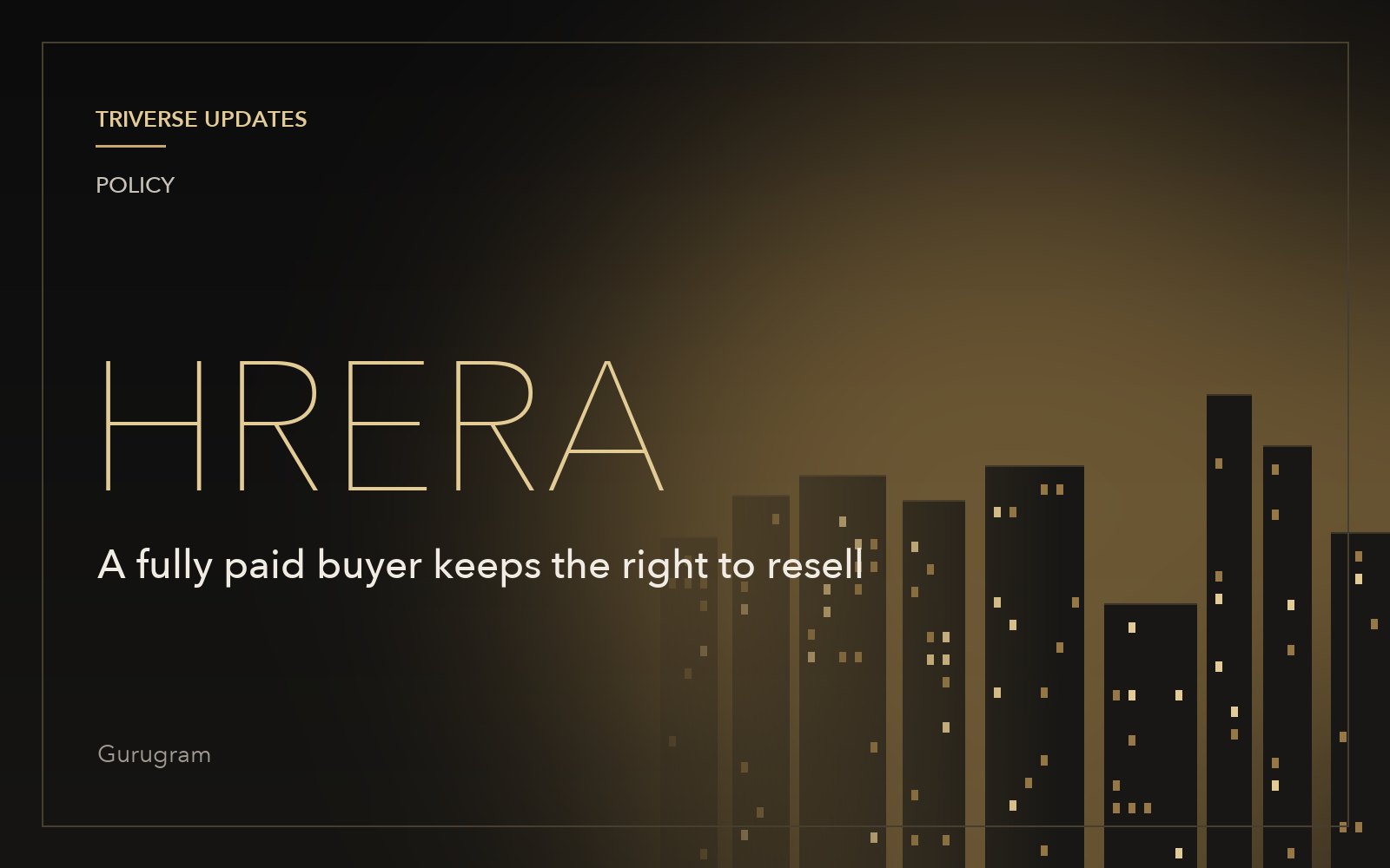 HRERA rules a fully paid buyer can resell even if the builder delays the conveyance deed