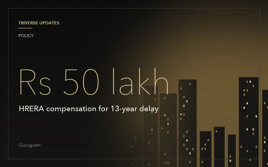 HRERA awards Rs 50 lakh to Edge Tower buyer after 13-year wait