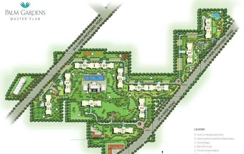 Emaar Palm Gardens master plan