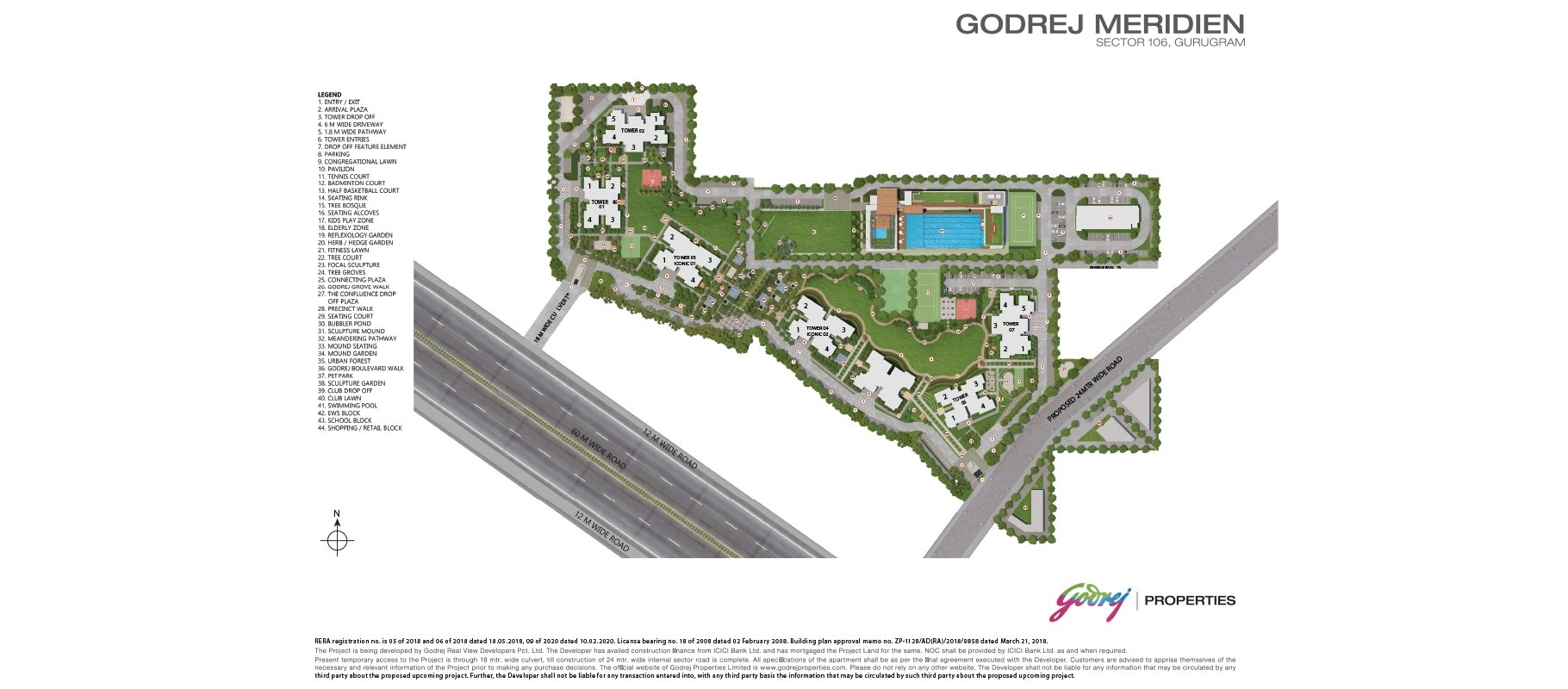 Godrej Meridien master plan