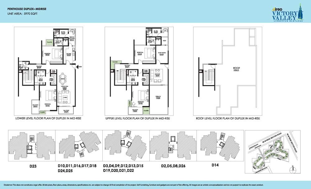 Ireo Victory Valley Penthouse (mid-rise) floor plan