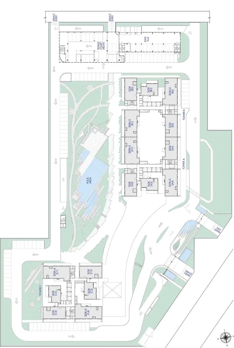 Krisumi Waterfall Residences master plan