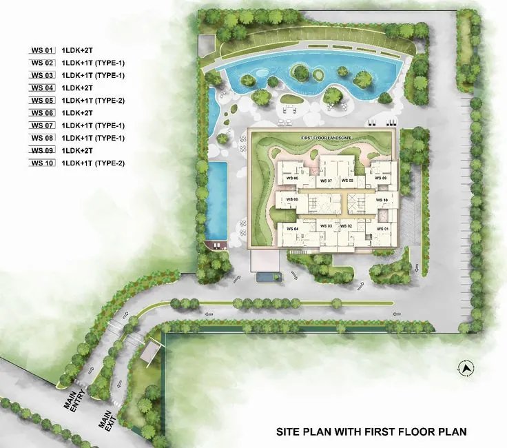 Krisumi Waterfall Suites master plan