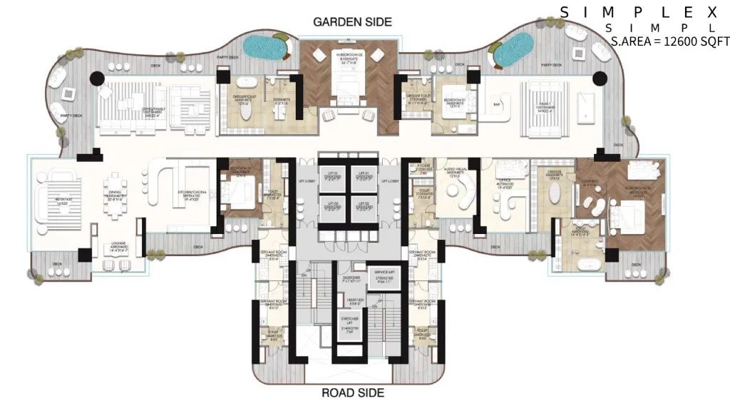 MVN Aero One 5 BHK 360-degree apartment - super floor plan