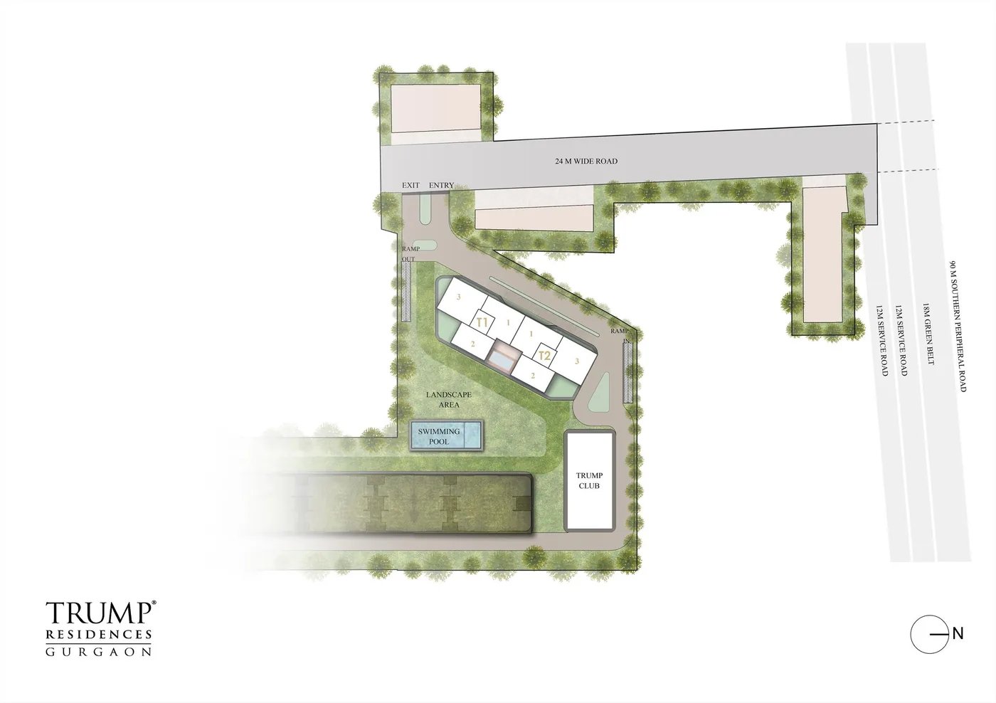 Trump Residences Gurgaon master plan