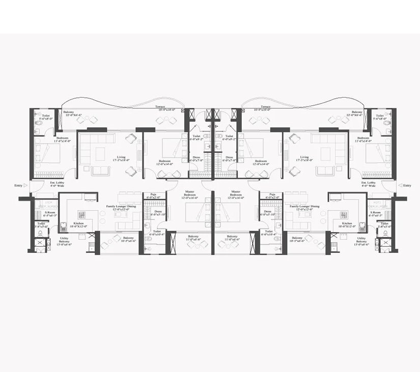 Unity Group The Amaryllis 6 Bedroom - carpet, 902 sq ft balcony (as listed) floor plan