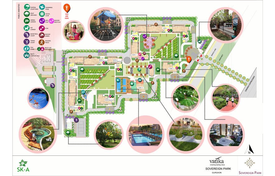 Vatika Sovereign Park master plan