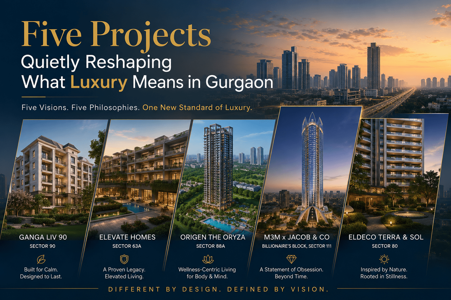 Five luxury residential projects reshaping modern luxury living in Gurgaon