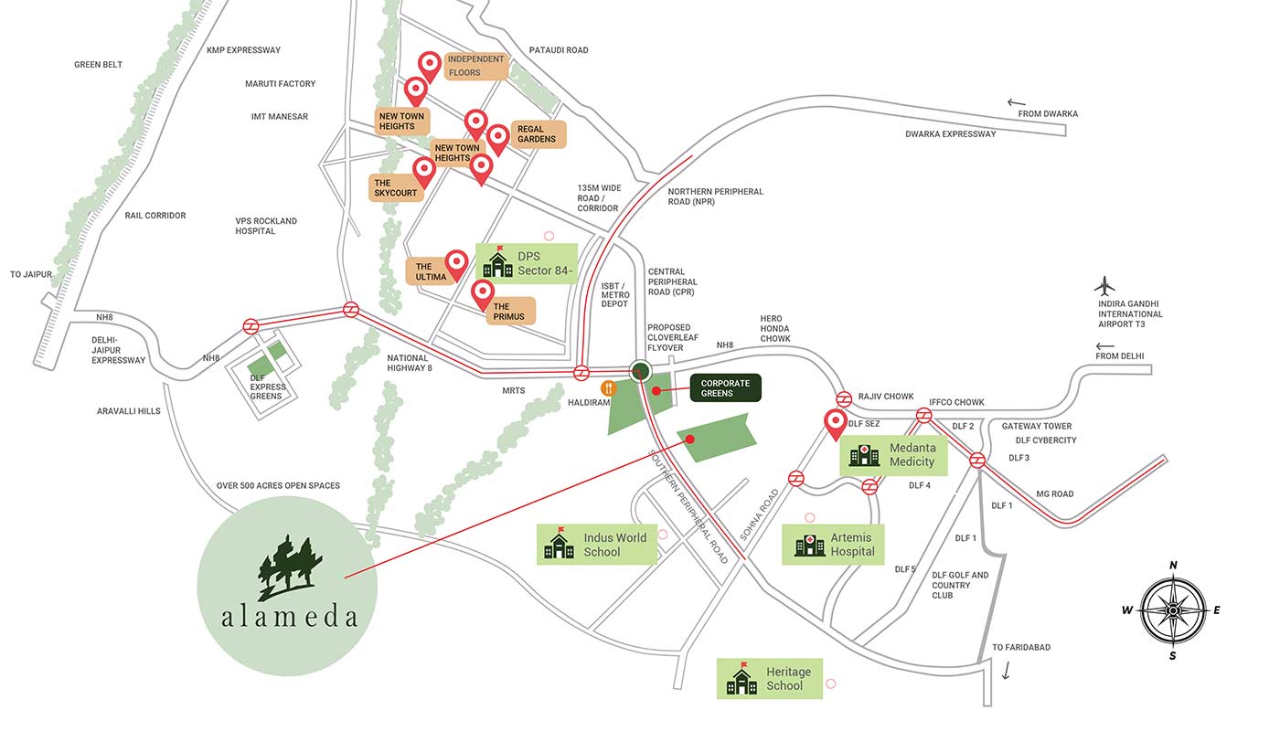 Dlf Alameda Location mp