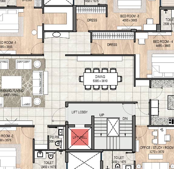 Dlf Floors Phase 1 Floor Plans