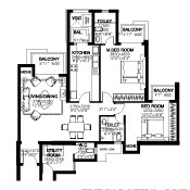 Dlf Park Place Floor Plans 2 BHK
