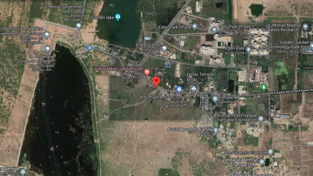 Dlf Plots chennai Location Map